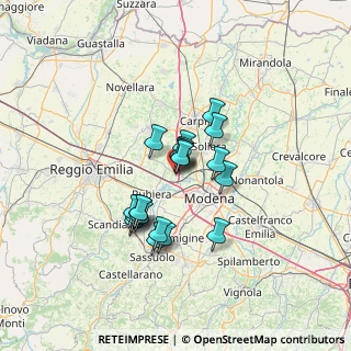 Mappa Via Aldo Moro, 41011 Campogalliano MO, Italia (9.8235)