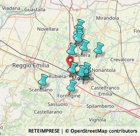 Mappa Via Passatore, 41011 Campogalliano MO, Italia (9.452)