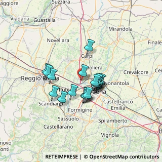 Mappa Via Passatore, 41011 Campogalliano MO, Italia (9.7015)
