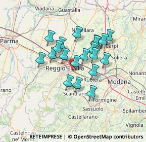 Mappa 42122 Reggio nell'Emilia RE, Italia (10.695)
