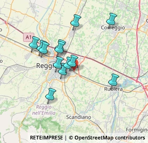 Mappa 42122 Reggio nell'Emilia RE, Italia (6.33692)