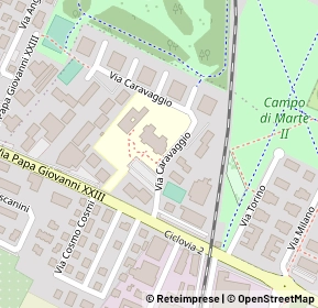 Mappa Via Caravaggio, 42122 Reggio nell'Emilia RE, Italia (0.13462)