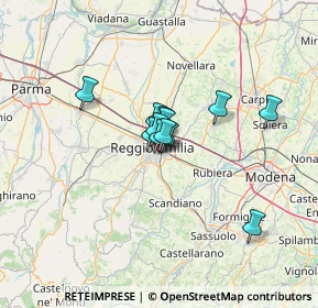 Mappa Via Papa Giovanni XXIII, 42122 Reggio nell'Emilia RE, Italia (7.50333)