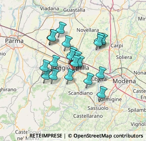 Mappa Via Papa Giovanni XXIII, 42122 Reggio nell'Emilia RE, Italia (10.006)