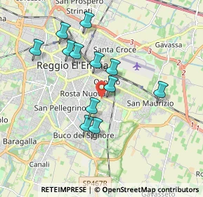 Mappa Via Papa Giovanni XXIII, 42122 Reggio nell'Emilia RE, Italia (1.6875)