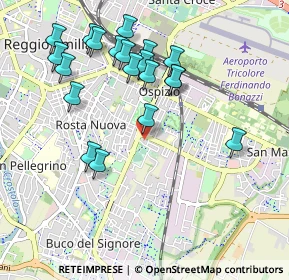 Mappa Via Papa Giovanni XXIII, 42122 Reggio nell'Emilia RE, Italia (1.015)