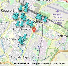 Mappa Via Papa Giovanni XXIII, 42122 Reggio nell'Emilia RE, Italia (1.013)
