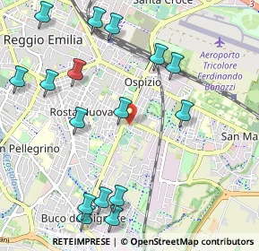 Mappa Via Papa Giovanni XXIII, 42122 Reggio nell'Emilia RE, Italia (1.2775)