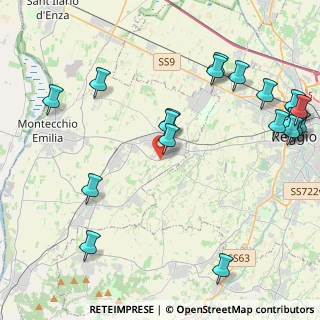 Mappa Via Montegrappa, 42021 Bibbiano RE, Italia (5.5575)