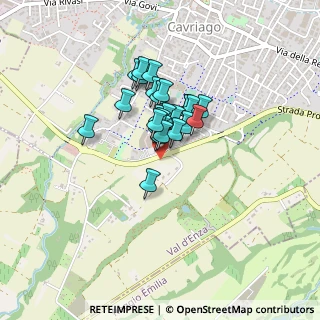 Mappa Via Montegrappa, 42021 Bibbiano RE, Italia (0.27692)