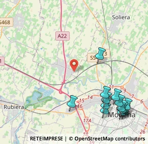 Mappa Via Strasburgo, 41011 Campogalliano MO, Italia (5.75214)