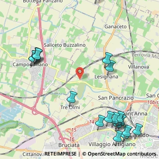 Mappa Strada Lesignana, 41011 Campogalliano MO, Italia (3.097)