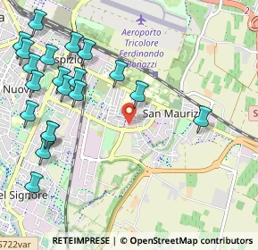 Mappa Via Alberto Ferioli, 42122 San Maurizio RE, Italia (1.336)