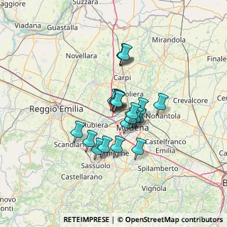 Mappa Viale Italia, 41011 Campogalliano MO, Italia (9.563)