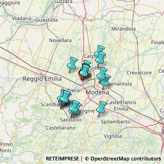 Mappa Via Croce, 41011 Campogalliano MO, Italia (9.8035)