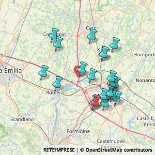 Mappa Via Croce, 41011 Campogalliano MO, Italia (7.5385)