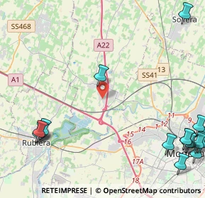 Mappa Via Croce, 41011 Campogalliano MO, Italia (7.03588)