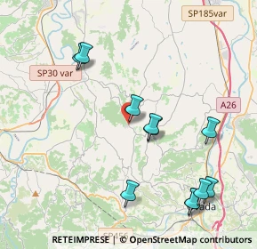 Mappa Via Giuseppe Mazzini, 15010 Montaldo Bormida AL, Italia (4.46455)