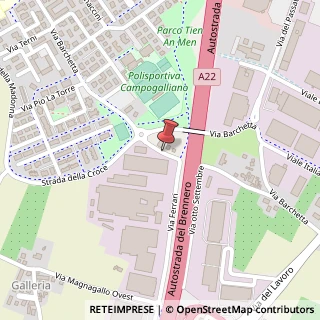 Mappa Via Ferrari, 4, 41011 Campogalliano, Modena (Emilia Romagna)