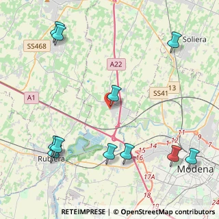 Mappa Via Rubiera, 41011 Campogalliano MO, Italia (5.63909)