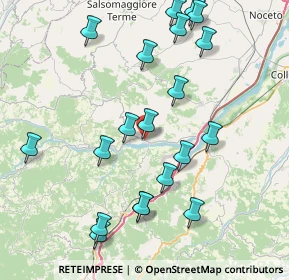 Mappa Via Martiri della Libertà, 43040 Varano de' Melegari PR, Italia (8.935)