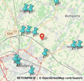 Mappa Via Del Grano, 41122 Modena MO, Italia (5.66154)