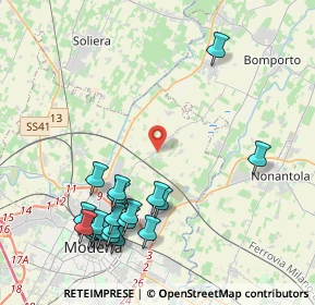 Mappa Via Del Grano, 41122 Modena MO, Italia (4.8995)