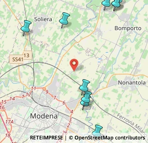 Mappa Via Del Grano, 41122 Modena MO, Italia (6.60538)