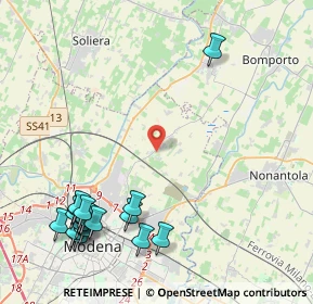 Mappa Via Del Grano, 41122 Modena MO, Italia (5.6)
