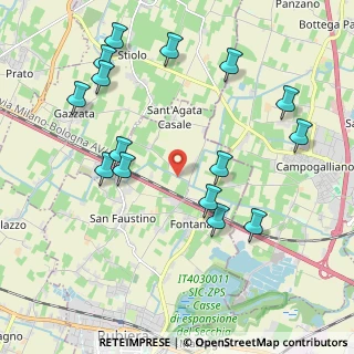 Mappa Via S.Agata, 42048 Rubiera RE, Italia (2.304)
