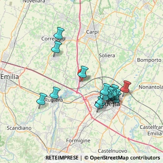 Mappa Piazzale delle Nazioni, 41011 Campogalliano MO, Italia (7.4525)