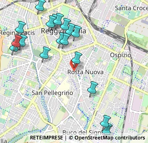 Mappa Via Leonardo Da Vinci, 42122 Reggio nell'Emilia RE, Italia (1.276)