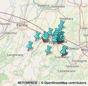 Mappa Via Fratelli Miselli, 42025 Cavriago RE, Italia (9.456)