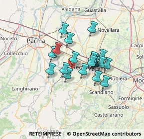 Mappa Via Fratelli Miselli, 42025 Cavriago RE, Italia (9.853)