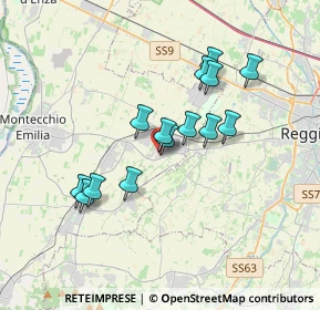 Mappa Via Fratelli Miselli, 42025 Cavriago RE, Italia (2.99071)