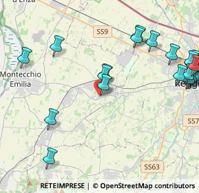 Mappa Via Fratelli Miselli, 42025 Cavriago RE, Italia (5.456)