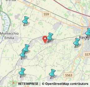 Mappa Via Fratelli Miselli, 42025 Cavriago RE, Italia (6.06455)