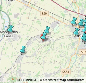 Mappa Via Fratelli Miselli, 42025 Cavriago RE, Italia (6.665)