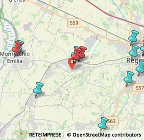 Mappa Via Fratelli Miselli, 42025 Cavriago RE, Italia (6.3905)