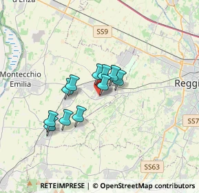 Mappa Via Fratelli Miselli, 42025 Cavriago RE, Italia (2.42636)