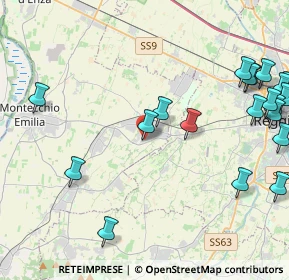 Mappa Via Fratelli Miselli, 42025 Cavriago RE, Italia (5.7595)