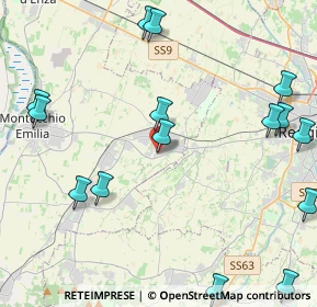 Mappa Via Fratelli Miselli, 42025 Cavriago RE, Italia (6.343)