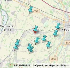 Mappa Via Fratelli Miselli, 42025 Cavriago RE, Italia (3.94455)