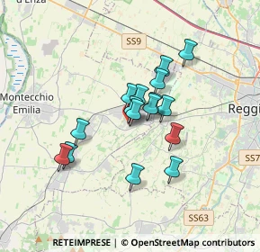 Mappa Via Fratelli Miselli, 42025 Cavriago RE, Italia (2.54313)