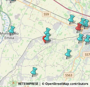 Mappa Via Fratelli Miselli, 42025 Cavriago RE, Italia (6.788)