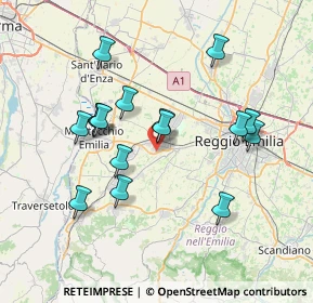 Mappa Via Fratelli Miselli, 42025 Cavriago RE, Italia (6.975)