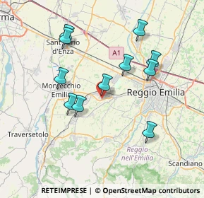 Mappa Via Fratelli Miselli, 42025 Cavriago RE, Italia (7.11727)