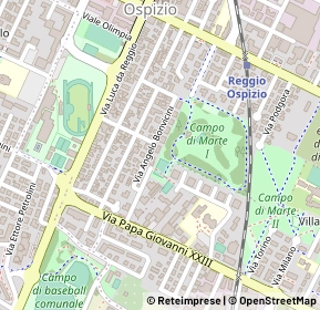 Mappa Via Angelo Bonvicini, 42122 Reggio nell'Emilia RE, Italia (0.2)