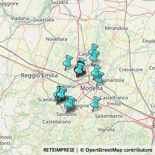 Mappa Via Che Guevara, 41011 Campogalliano MO, Italia (9.912)