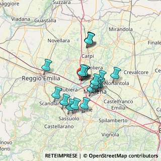 Mappa Via Che Guevara, 41011 Campogalliano MO, Italia (9.832)